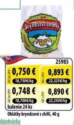 Oblátky bryndzové s chilli