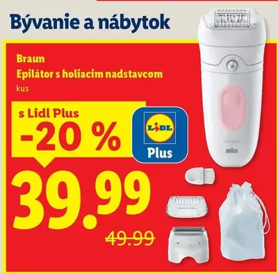 Epilátor s holiacim nadstavcom