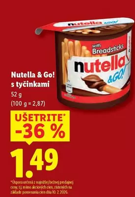 Nutella - Go! s tyčinkami