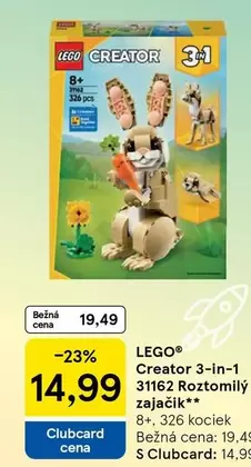 Lego - Creator 3-in-1 31162 Roztomilý zajačik