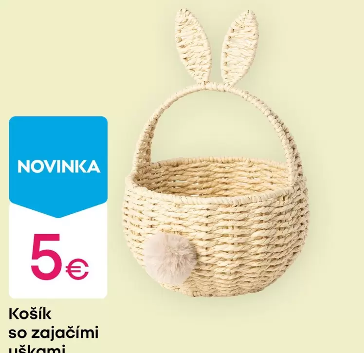 Košík so zajacími uškami