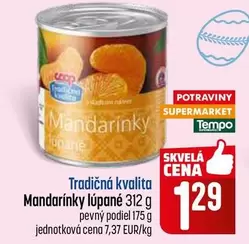 Mandarínky lúpané