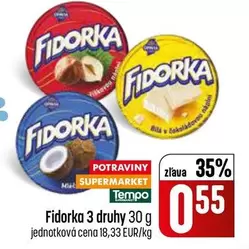 Fidorka 3 druhy