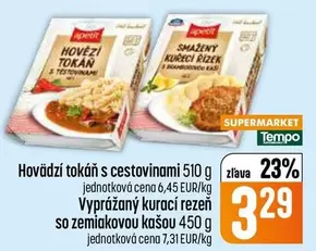 Hovädzí tokáň s cestovinami, Vyprážaný kurací rezeň so zemiakovou kašou