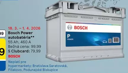 Bosch - Power autobatéria