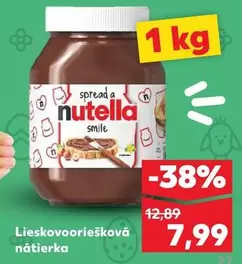 Nutella - Lieskovooriešková nátierka