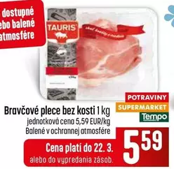 Bravčové plece bez kosti