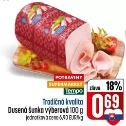 Dušená šunka výberová