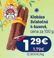 Klobása Sviatočná 4-kusová
