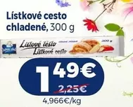 Lístkové cesto chladené