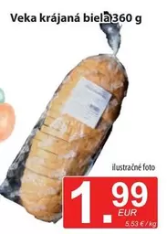 Veka krájaná biela