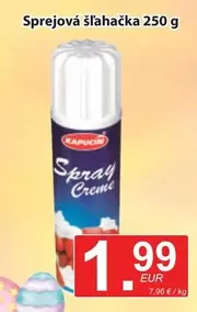 Sprejová šľahačka