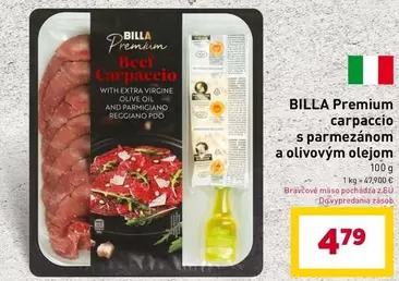Beef Carpaccio s parmezánom a olivovým olejom