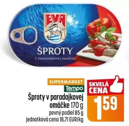 Šproty v paradajkovej omáčke