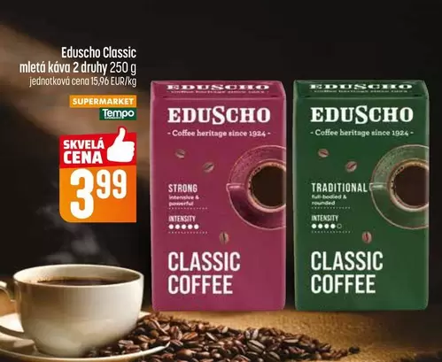 Eduscho Classic mletá káva 2 druhy