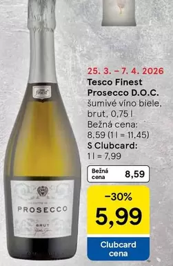 Prosecco -  D.O.C. Šumivé víno biele