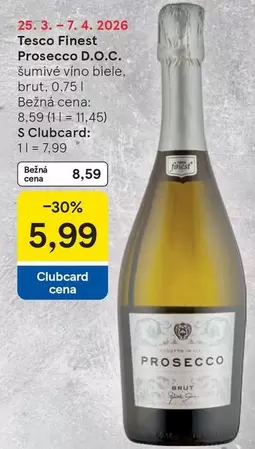 Prosecco -  D.O.C. šumivé víno biele, brut