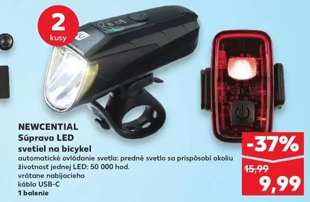Súprava LED svetiel na bicykel