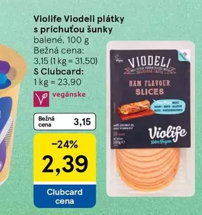 Violiodeli plátky s příchutou šunky
