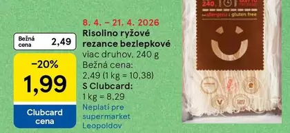 Risolino ryžové rezance bezlepkové
