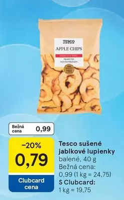 sušené jablkové lupienky