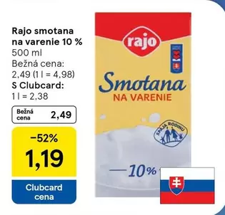 Smetana na varenie