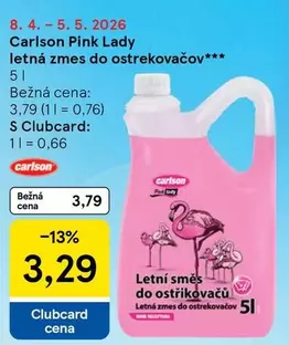 Pink - Letn	a zmes do ostrikovac	ov