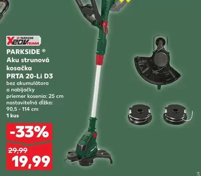 Aku strunová kosačka PRTA 20-Li D3