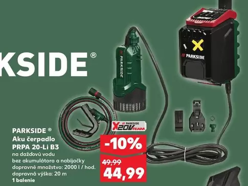 Aku čerpadlo PRPA 20-Li B3