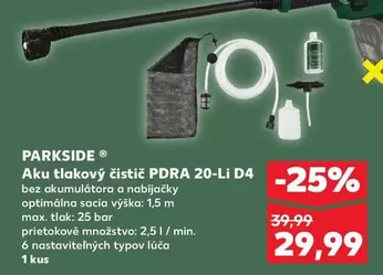 Aku tlakový čistič PDRA 20-Li D4