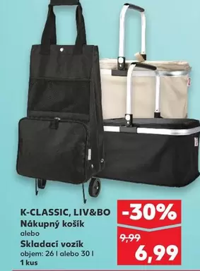 Nákupný košík Skladací vozík