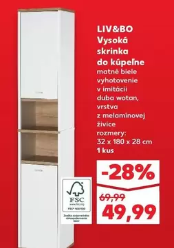 Vysoká skrinka do kúpeľne