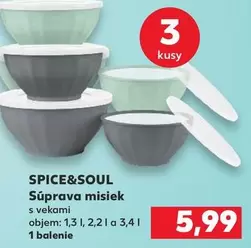 Súprava misiek s vekami