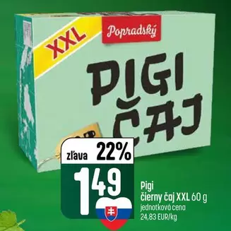 Pigi Čierny Čaj XXL