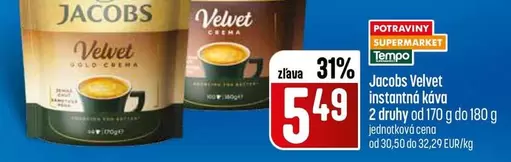 Velvet - Jacobs  instantná káva