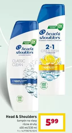 Wash - Šampón na vlasy rôzne druhy