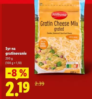 Mix - Gratin Cheese  grated