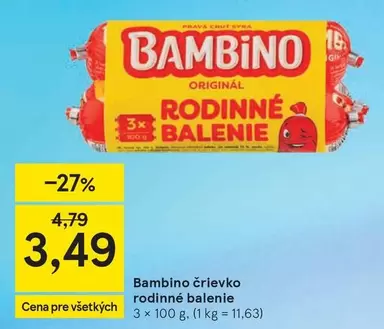 črievko rodinné balenie