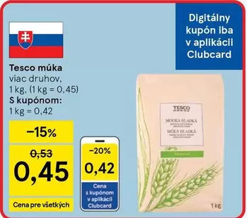 Tesco múka viac druhov