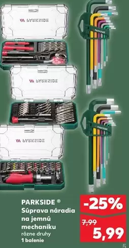 Súprava náradia na jemnú mechaniku