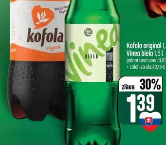 Origin - Kofola original, Vinea biela