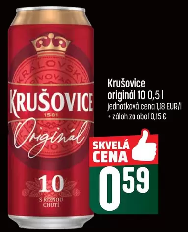 Nova - Krušovice original 10