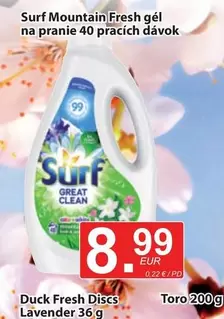 Surf Mountain Fresh gél na pranie
