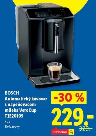 Bosch - Automatický kávovar s napeňovačom mlieka VeroCup TIE20109