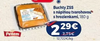 Buchty ZSS s náplňou tvarohovou s hrozienkami