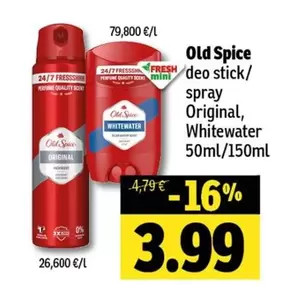 deo stick/spray Original, Whitewater