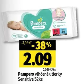vlhčené utierky Sensitive 52ks