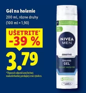 Nivea - Gél na holenie