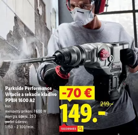 Vrtací a sekací kladivo PPBH 1600 A2