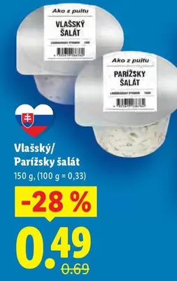Vlašský/Parížsky šalát